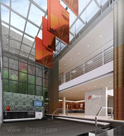 某纺织厂办公楼大厅 针纺织品的综合展示与专业氛围营造